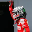 Sebastian Vettel (GER) Ferrari celebrates in parc ferme at Formula One World Championship, Rd14, Italian Grand Prix, Race, Monza, Italy, Sunday 4 September 2016. © Sutton Images