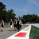 Sergio Perez (MEX) Force India walks the track at Formula One World Championship, Rd14, Italian Grand Prix, Preparations, Monza, Italy, Thursday 1 September 2016. © Sutton Images