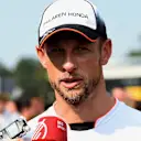 Jenson Button (GBR) McLaren talks to the media at Formula One World Championship, Rd14, Italian Grand Prix, Preparations, Monza, Italy, Thursday 1 September 2016. © Sutton Images