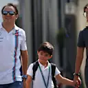 Felipe Massa (BRA) Williams with his wife Rafaela Bassi (BRA) and son Felipinho Massa (BRA) at Formula One World Championship, Rd14, Italian Grand Prix, Preparations, Monza, Italy, Thursday 1 September 2016. © Sutton Images