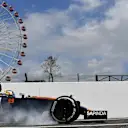 Carlos Sainz jr (ESP) Scuderia Toro Rosso STR11 locks up at Formula One World Championship, Rd17, Japanese Grand Prix, Practice, Suzuka, Japan, Friday 7 October 2016. © Sutton Images