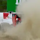 Romain Grosjean (FRA) Haas VF-16 locks up and takes a trip through the gravel in FP1 at Formula One World Championship, Rd17, Japanese Grand Prix, Practice, Suzuka, Japan, Friday 7 October 2016. © Sutton Images