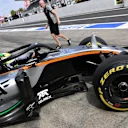 Sergio Perez (MEX) Force India VJM09 with halo at Formula One World Championship, Rd17, Japanese Grand Prix, Practice, Suzuka, Japan, Friday 7 October 2016. © Sutton Images