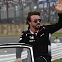 Fernando Alonso (ESP) McLaren on the drivers parade at Formula One World Championship, Rd17, Japanese Grand Prix, Race, Suzuka, Japan, Sunday 9 October 2016. © Sutton Images
