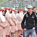 Nico Hulkenberg (GER) Force India F1 on the drivers parade at Formula One World Championship, Rd17, Japanese Grand Prix, Race, Suzuka, Japan, Sunday 9 October 2016. © Sutton Images
