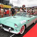 Esteban Gutierrez (MEX) Haas F1 on the drivers parade at Formula One World Championship, Rd17, Japanese Grand Prix, Race, Suzuka, Japan, Sunday 9 October 2016. © Sutton Images