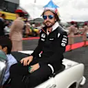 Fernando Alonso (ESP) McLaren on the drivers parade at Formula One World Championship, Rd17, Japanese Grand Prix, Race, Suzuka, Japan, Sunday 9 October 2016. © Sutton Images