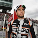 Sergio Perez (MEX) Force India on the grid at Formula One World Championship, Rd17, Japanese Grand Prix, Race, Suzuka, Japan, Sunday 9 October 2016. © Sutton Images