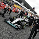Lewis Hamilton (GBR) Mercedes-Benz F1 W07 Hybrid on the grid at Formula One World Championship, Rd17, Japanese Grand Prix, Race, Suzuka, Japan, Sunday 9 October 2016. © Sutton Images