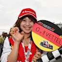 Sebastian Vettel (GER) Ferrari fan at Formula One World Championship, Rd17, Japanese Grand Prix, Race, Suzuka, Japan, Sunday 9 October 2016. © Sutton Images