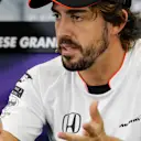 Fernando Alonso (ESP) McLaren in the Press Conference at Formula One World Championship, Rd17, Japanese Grand Prix, Preparations, Suzuka, Japan, Thursday 6 October 2016. © Sutton Images
