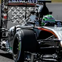 Nico Hulkenberg (GER) Force India VJM09 with aero sensor at Formula One World Championship, Rd16, Malaysian Grand Prix, Practice, Sepang, Malaysia, Friday 30 September 2016. © Sutton Images