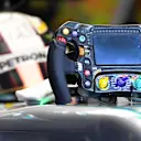 Lewis Hamilton (GBR) Mercedes-Benz F1 W07 Hybrid steering wheel at Formula One World Championship, Rd16, Malaysian Grand Prix, Practice, Sepang, Malaysia, Friday 30 September 2016. © Sutton Images