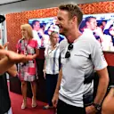 Jenson Button (GBR) McLaren celebrates his 300th Grand Prix with Nico Rosberg (GER) Mercedes AMG F1 and Felipe Massa (BRA) Williams at Formula One World Championship, Rd16, Malaysian Grand Prix, Practice, Sepang, Malaysia, Friday 30 September 2016. © Sutton Images