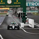 Lewis Hamilton (GBR) Mercedes-Benz F1 W07 Hybrid and Nico Rosberg (GER) Mercedes-Benz F1 W07 Hybrid at Formula One World Championship, Rd16, Malaysian Grand Prix, Race,  Sepang, Malaysia, Saturday 1 October 2016. © Sutton Images