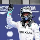 Nico Rosberg (GER) Mercedes AMG F1 celebrates in parc ferme at Formula One World Championship, Rd16, Malaysian Grand Prix, Qualifying, Sepang, Malaysia, Saturday 1 October 2016. © Sutton Images