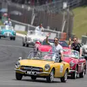Jenson Button (GBR) McLaren on the drivers parade at Formula One World Championship, Rd16, Malaysian Grand Prix, Race,  Sepang, Malaysia, Sunday 2 October 2016. © Sutton Images