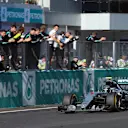 Nico Rosberg (GER) Mercedes-Benz F1 W07 Hybrid crosses the line to take third place at Formula One World Championship, Rd16, Malaysian Grand Prix, Race,  Sepang, Malaysia, Sunday 2 October 2016. © Sutton Images