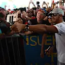 Lewis Hamilton (GBR) Mercedes AMG F1 fans selfie at Formula One World Championship, Rd16, Malaysian Grand Prix, Race, Sepang, Malaysia, Sunday 2 October 2016. © Sutton Images