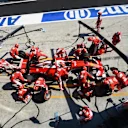 Kimi Raikkonen (FIN) Ferrari SF16-H pit stop at Formula One World Championship, Rd16, Malaysian Grand Prix, Race,  Sepang, Malaysia, Sunday 2 October 2016. © Sutton Images