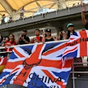Lewis Hamilton (GBR) Mercedes AMG F1 fans and banners at Formula One World Championship, Rd16, Malaysian Grand Prix, Race, Sepang, Malaysia, Sunday 2 October 2016. © Sutton Images