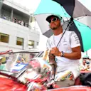 Lewis Hamilton (GBR) Mercedes AMG F1 on the drivers parade at Formula One World Championship, Rd16, Malaysian Grand Prix, Race, Sepang, Malaysia, Sunday 2 October 2016. © Sutton Images