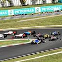 The start of the race at Formula One World Championship, Rd16, Malaysian Grand Prix, Race,  Sepang, Malaysia, Sunday 2 October 2016. © Sutton Images