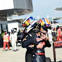 Race winner Daniel Ricciardo (AUS) Red Bull Racing and Max Verstappen (NED) Red Bull Racing RB12 celebrate in parc ferme at Formula One World Championship, Rd16, Malaysian Grand Prix, Race,  Sepang, Malaysia, Sunday 2 October 2016. © Sutton Images