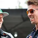 Nico Hulkenberg (GER) Force India F1 and Daniil Kvyat (RUS) Scuderia Toro Rosso at Formula One World Championship, Rd16, Malaysian Grand Prix, Preparations, Sepang, Malaysia, Thursday 29 September 2016. © Sutton Images