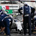 Valtteri Bottas (FIN) Williams FW38 makes a practice pitstop at Formula One World Championship, Rd19, Mexican Grand Prix, Practice, Circuit Hermanos Rodriguez, Mexico City, Mexico, Friday 28 October 2016. © Sutton Images