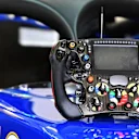Sauber C35 steering wheel at Formula One World Championship, Rd19, Mexican Grand Prix, Practice, Circuit Hermanos Rodriguez, Mexico City, Mexico, Friday 28 October 2016. © Sutton Images