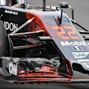 Jenson Button (GBR) McLaren MP4-31 with aero paint on front wing and nose at Formula One World Championship, Rd19, Mexican Grand Prix, Practice, Circuit Hermanos Rodriguez, Mexico City, Mexico, Friday 28 October 2016. © Sutton Images