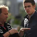 Robert Fernley (GBR) Force India F1 Team Deputy Team Principal and Paul di Resta (GBR) Williams Test and Reserve Driver at Formula One World Championship, Rd19, Mexican Grand Prix, Practice, Circuit Hermanos Rodriguez, Mexico City, Mexico, Friday 28 October 2016. © Sutton Images