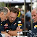 Franz Tost (AUT) Scuderia Toro Rosso Team Principal, Christian Horner (GBR) Red Bull Racing Team Principal and Dr Helmut Marko (AUT) Red Bull Motorsport Consultant at Formula One World Championship, Rd19, Mexican Grand Prix, Practice, Circuit Hermanos Rodriguez, Mexico City, Mexico, Friday 28 October 2016. © Sutton Images