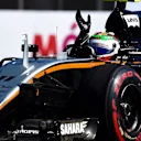 Sergio Perez (MEX) Force India VJM09 waves to the fans at Formula One World Championship, Rd19, Mexican Grand Prix, Qualifying, Circuit Hermanos Rodriguez, Mexico City, Mexico, Saturday 29 October 2016. © Sutton Images