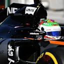 Sergio Perez (MEX) Force India VJM09 at Formula One World Championship, Rd19, Mexican Grand Prix, Qualifying, Circuit Hermanos Rodriguez, Mexico City, Mexico, Saturday 29 October 2016. © Sutton Images