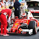 Kimi Raikkonen (FIN) Ferrari SF16-H in parc ferme at Formula One World Championship, Rd19, Mexican Grand Prix, Qualifying, Circuit Hermanos Rodriguez, Mexico City, Mexico, Saturday 29 October 2016. © Sutton Images