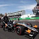 Sergio Perez (MEX) Force India VJM09 on the grid at Formula One World Championship, Rd19, Mexican Grand Prix, Race, Circuit Hermanos Rodriguez, Mexico City, Mexico, Sunday 30 October 2016. © Sutton Images