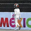 Race retiree Pascal Wehrlein (GER) Manor Racing after crashing out of the race on lap one at Formula One World Championship, Rd19, Mexican Grand Prix, Race, Circuit Hermanos Rodriguez, Mexico City, Mexico, Sunday 30 October 2016. © Sutton Images