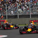 Daniel Ricciardo (AUS) Red Bull Racing RB12 and Max Verstappen (NED) Red Bull Racing RB12 at Formula One World Championship, Rd19, Mexican Grand Prix, Race, Circuit Hermanos Rodriguez, Mexico City, Mexico, Sunday 30 October 2016. © Sutton Images