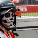 Marshal with Day Of The Dead face paint at Formula One World Championship, Rd19, Mexican Grand Prix, Race, Circuit Hermanos Rodriguez, Mexico City, Mexico, Sunday 30 October 2016. © Sutton Images