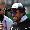 Fernando Alonso (ESP) McLaren is interviewed at Formula One World Championship, Rd19, Mexican Grand Prix, Race, Circuit Hermanos Rodriguez, Mexico City, Mexico, Sunday 30 October 2016. © Sutton Images