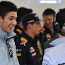 Esteban Ocon (FRA) Manor Racing and Nico Rosberg (GER) Mercedes AMG F1 on the drivers parade at Formula One World Championship, Rd19, Mexican Grand Prix, Race, Circuit Hermanos Rodriguez, Mexico City, Mexico, Sunday 30 October 2016. © Sutton Images