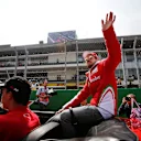Sebastian Vettel (GER) Ferrari on the drivers parade at Formula One World Championship, Rd19, Mexican Grand Prix, Race, Circuit Hermanos Rodriguez, Mexico City, Mexico, Sunday 30 October 2016. © Sutton Images