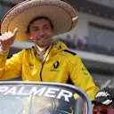 Jolyon Palmer (GBR) Renault Sport F1 Team on the drivers parade on the drivers parade at Formula One World Championship, Rd19, Mexican Grand Prix, Race, Circuit Hermanos Rodriguez, Mexico City, Mexico, Sunday 30 October 2016. © Sutton Images