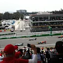 Lewis Hamilton (GBR) Mercedes-Benz F1 W07 Hybrid leads at the start of the race at Formula One World Championship, Rd19, Mexican Grand Prix, Race, Circuit Hermanos Rodriguez, Mexico City, Mexico, Sunday 30 October 2016. © Sutton Images