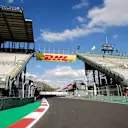 Grandstand and Track view at Formula One World Championship, Rd19, Mexican Grand Prix, Preparations, Circuit Hermanos Rodriguez, Mexico City, Mexico, Thursday 27 October 2016. © Sutton Images