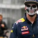 Max Verstappen (NED) Red Bull Racing with Day Of The Dead face paint at Formula One World Championship, Rd19, Mexican Grand Prix, Preparations, Circuit Hermanos Rodriguez, Mexico City, Mexico, Thursday 27 October 2016. © Sutton Images