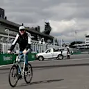 Nico Hulkenberg (GER) Force India cycles the track at Formula One World Championship, Rd19, Mexican Grand Prix, Preparations, Circuit Hermanos Rodriguez, Mexico City, Mexico, Thursday 27 October 2016. © Sutton Images