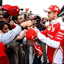 Sebastian Vettel (GER) Ferrari signs autographs for the fans at Formula One World Championship, Rd19, Mexican Grand Prix, Preparations, Circuit Hermanos Rodriguez, Mexico City, Mexico, Thursday 27 October 2016. © Sutton Images